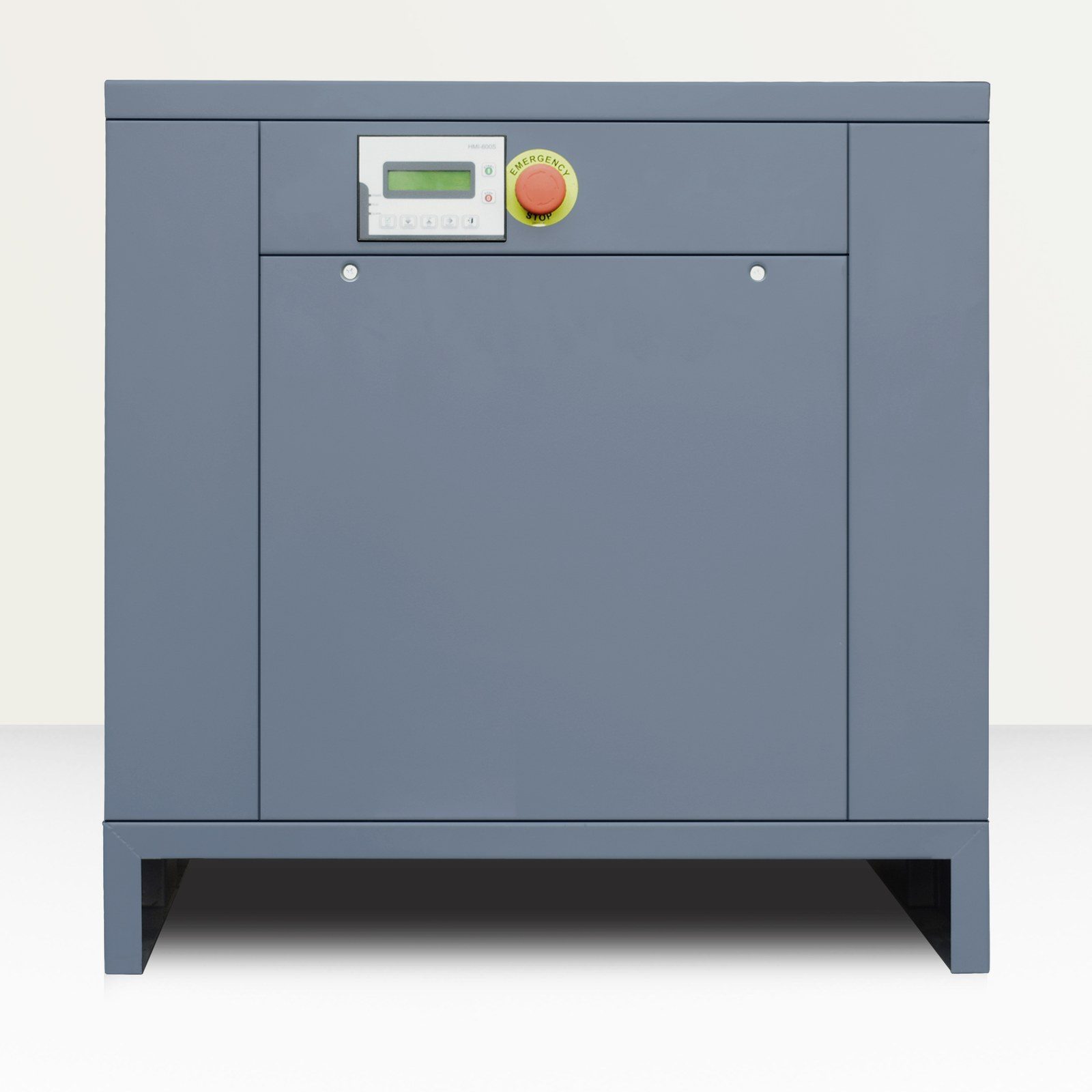 HUADA SE-10 screw air compressor, grey cabinet with controller and emergency stop